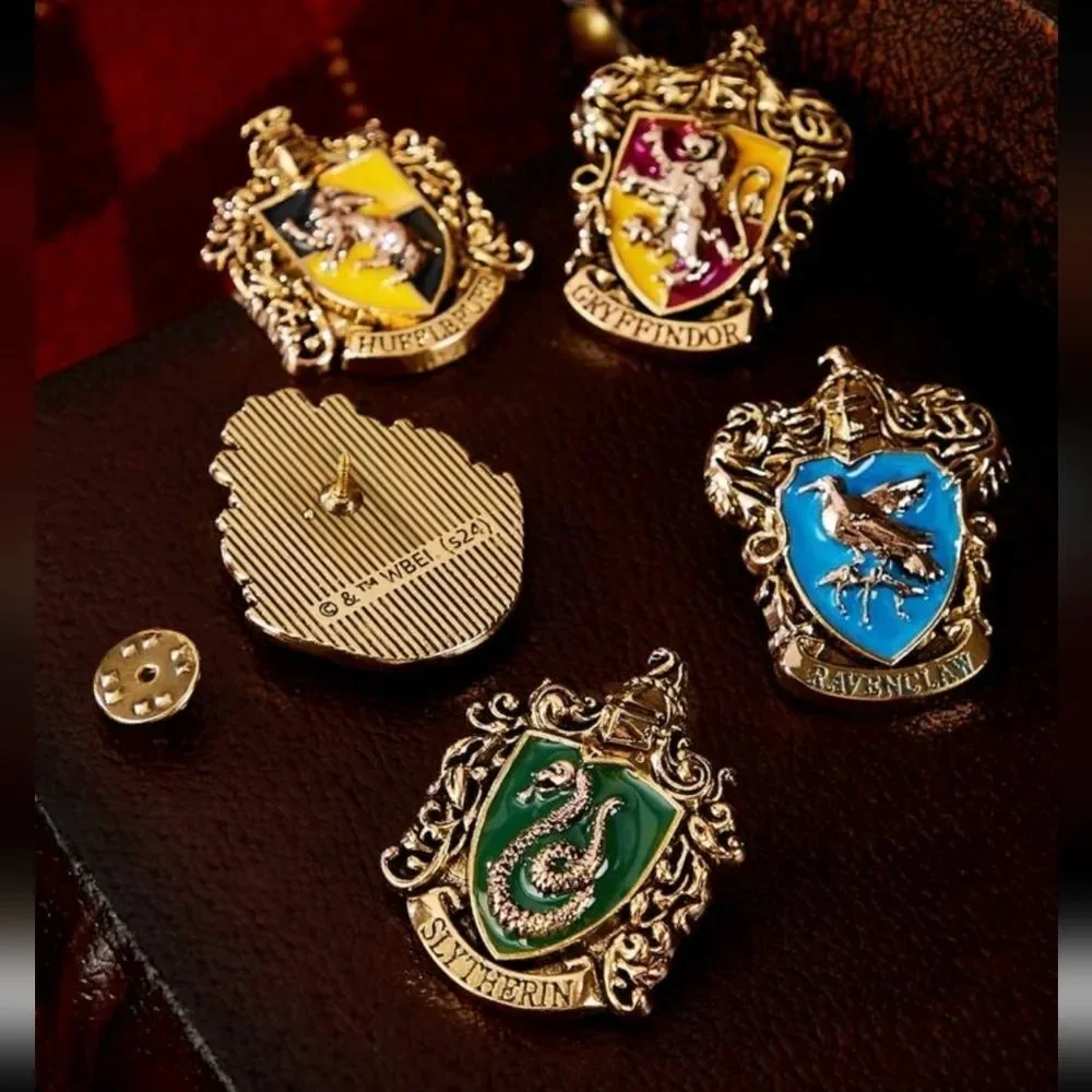 Harry Potter Hogwarts House Enamel Pins - Set Of 5